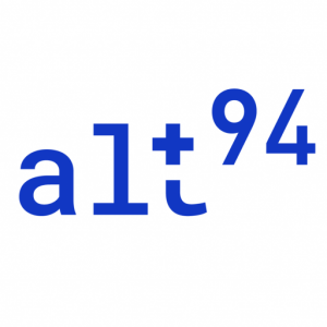 Logo Alt94 Strategy and development azul